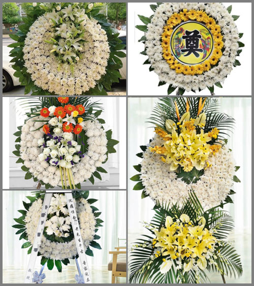 浙江省金华武义县壶山街道榔村村花圈速递